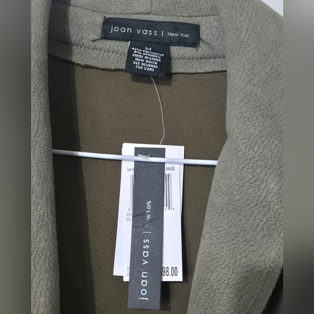 Joan Vass Khaki Trench Coat.      ‎     02 - Picture 2 of 2